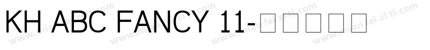 KH ABC FANCY 11字体转换